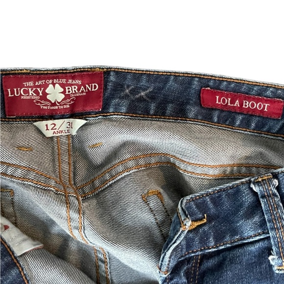 Lucky Brand Lola Boot‎ Ankle Jeans Size: 12/31 - Picture 3 of 6